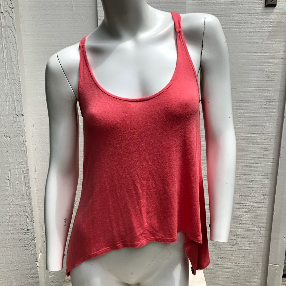 Pink/coral Top with Low Back